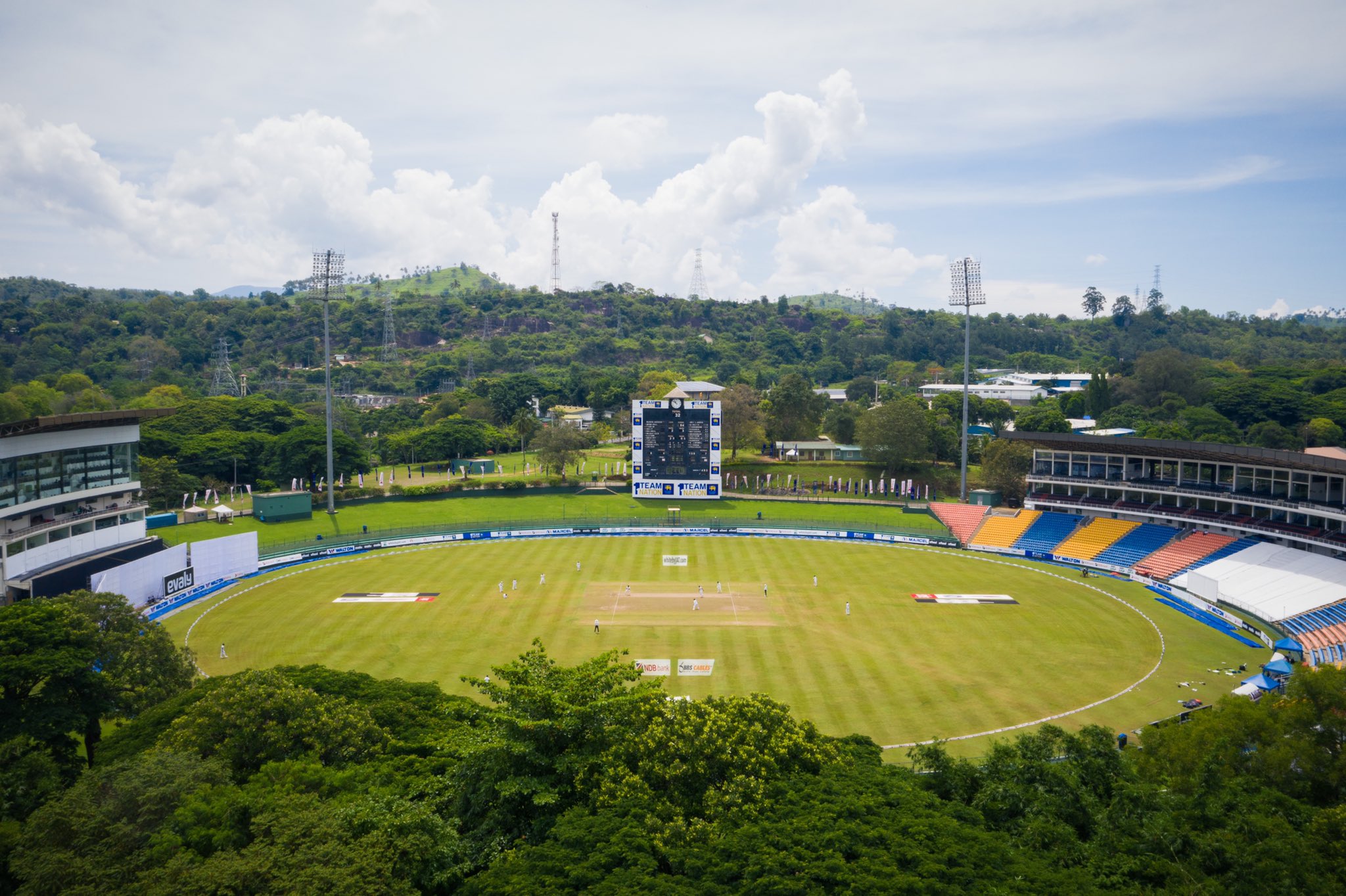 Pallekele International Cricket Stadium in Sri Lanka